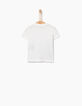Camiseta blanca Hollywood IKKS bebé niño -3