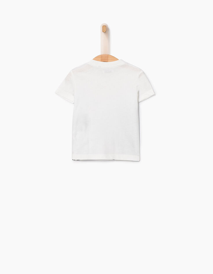 Camiseta blanca Hollywood IKKS bebé niño -3