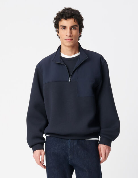 EASY CARE Tweelaags sweatshirt in marineblauw Heren - IKKS