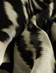 Women’s black ruffled long skirt with zebra print-6