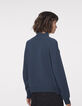 Jersey punto tricot cuello alto bordado perlas joya mujer-3