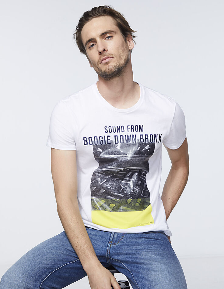 Herren-T-Shirt, Stickerei Sound from Boogie Down Bronx-2