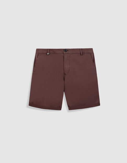 Bermuda chino slim burdeos Hombre - IKKS