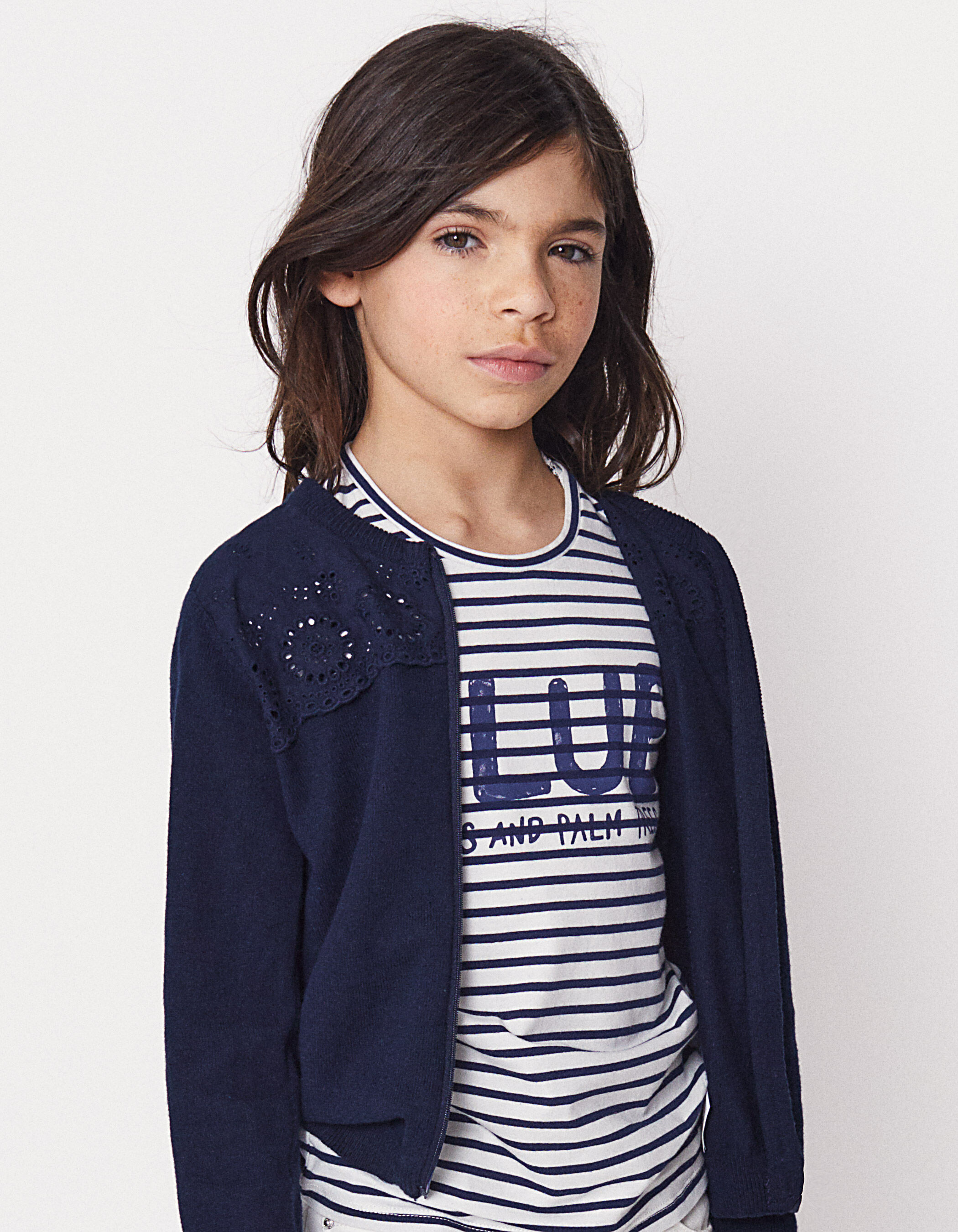 Girls navy cardigan hot sale