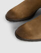 Chelsea boots marron cuir velours tige basse Homme-4