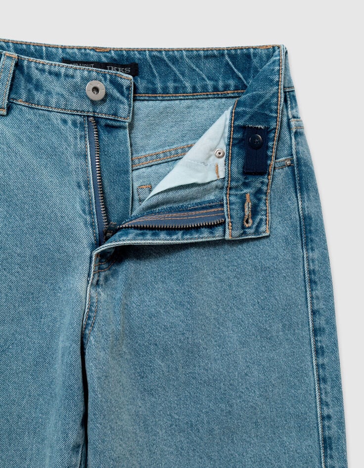 Straight blue jeans for girl-5