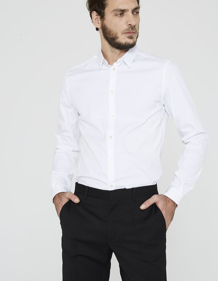 Camisa blanca de vestir-1 Camisa blanca de vestir-1