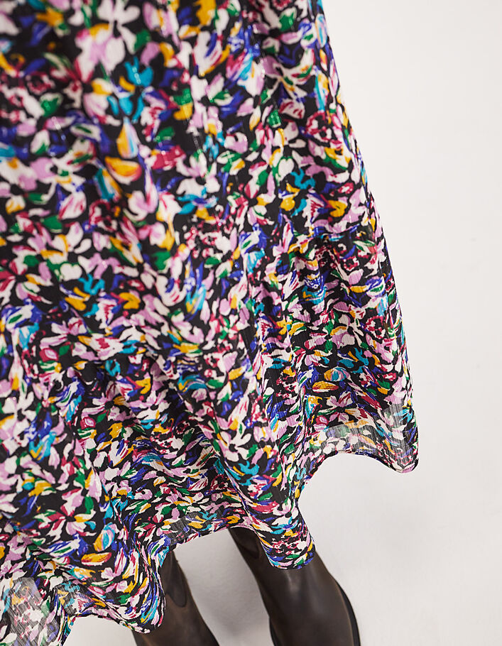 Falda midi estampado floral mujer-5