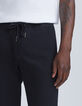 Jogpant cómodo negro Cosy Fleece Hombre-4