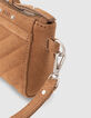 Mini trousse 1440 Toy en cuir velours sable Femme-4