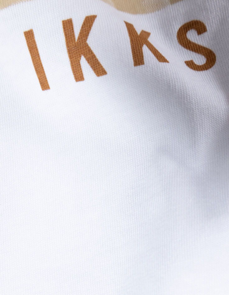 T-shirt blanc coton bio à message garçon-6
