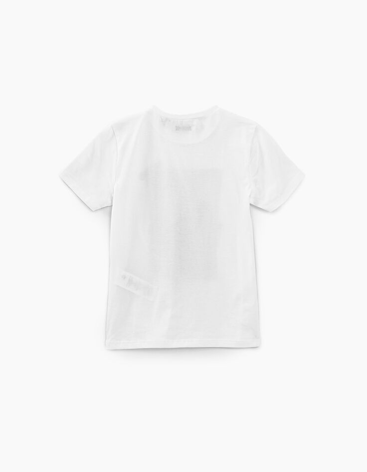 Boys' off-white cat-surfer graphic T-shirt-4 Boys' off-white cat-surfer graphic T-shirt-4
