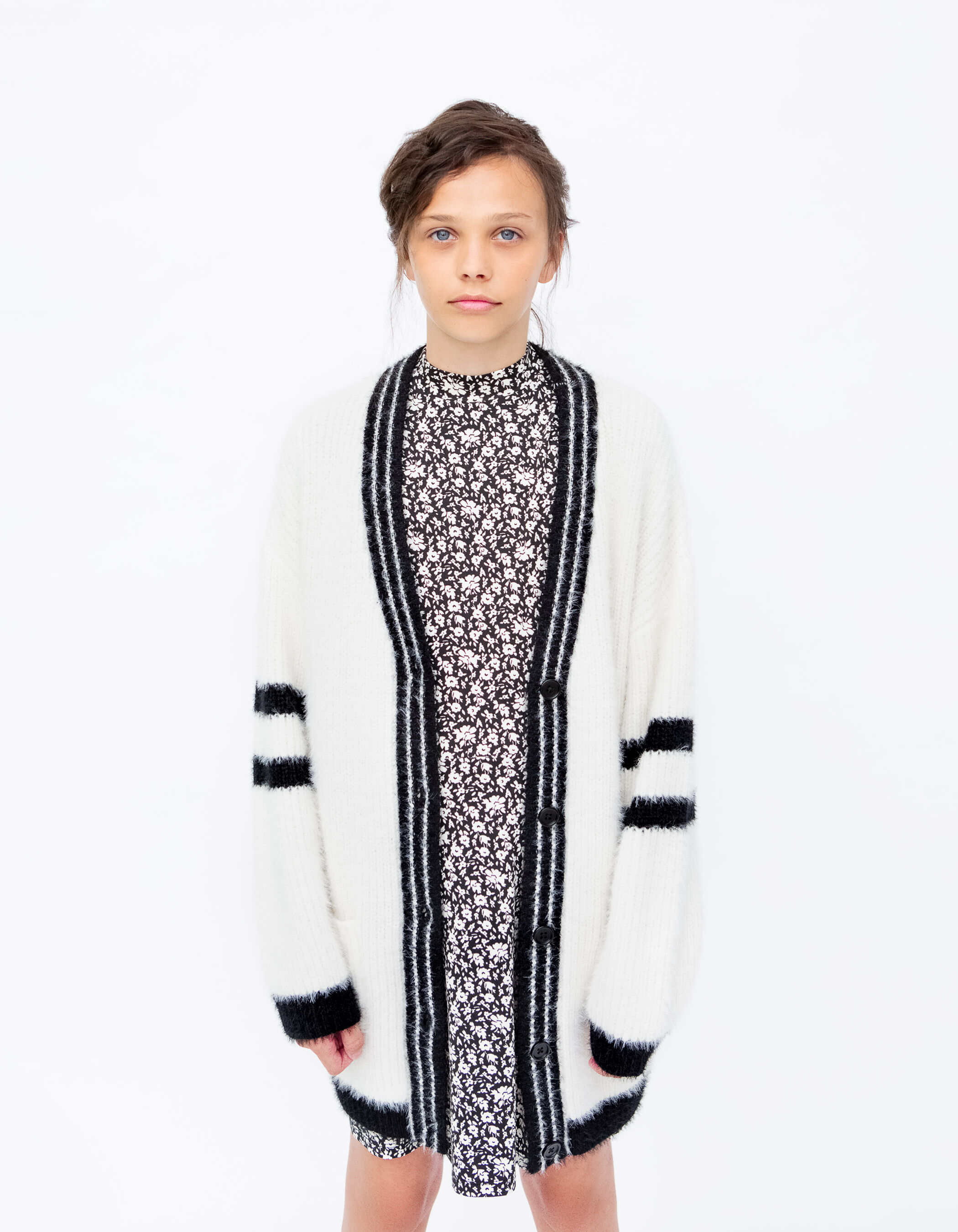 Girls cardigan long discount