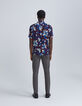 Men’s grey Prince of Wales motif TRAVEL SUIT joggers-3