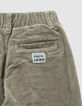 Boys’ khaki corduroy loose chinos-4