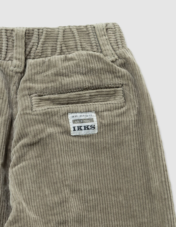 Boys’ khaki corduroy loose chinos-4