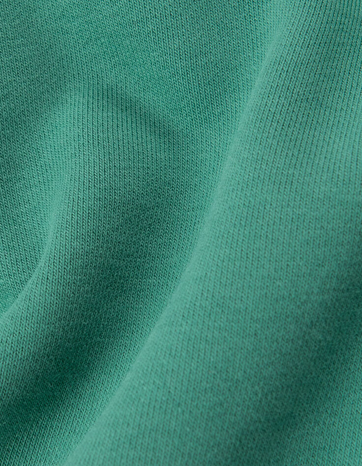 Boys' green joggers with striped braid down side-8