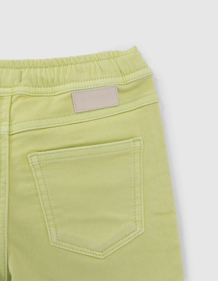 Bermudas anís cintura elástica niño-5