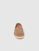 Espadrilles beige cuir velours perfor&eacute; Homme-2
