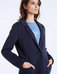 Manteau mi-long néoprène à capuche amovible femme-5