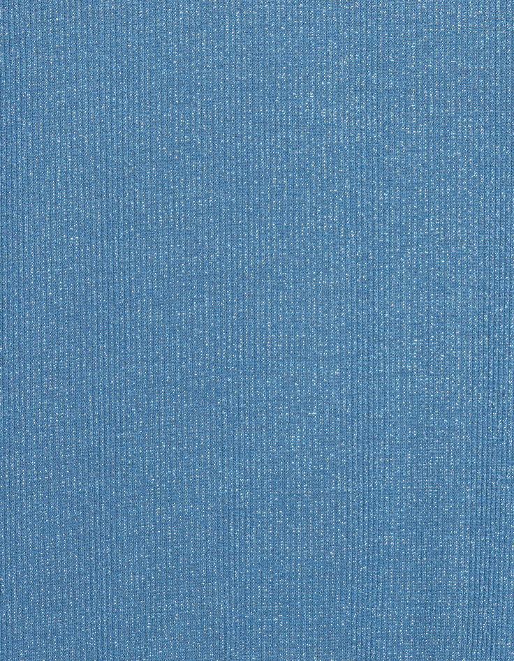 Tee-shirt bleu irisé maille côtelée irisée-6