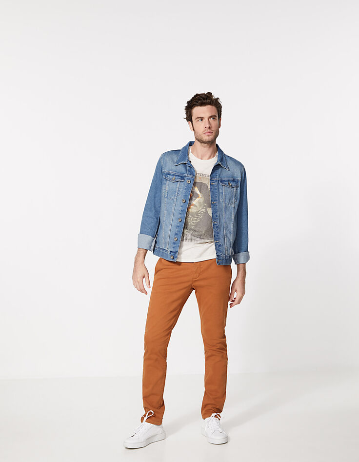 Camiseta natural arty-calavera Hombre-6