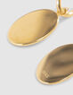 Women’s medallion earrings with cross-4