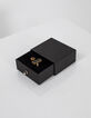 Anillo antik gold art déco rectángulo y redondo mujer-2