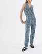 Combinaison longue sans manches imprimé Sea Flowers femme-1