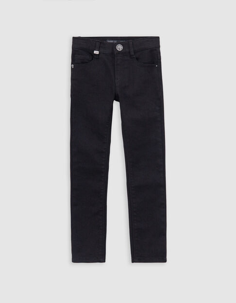 Zwarte SKINNY jeans bliksem-embleem jongens - IKKS