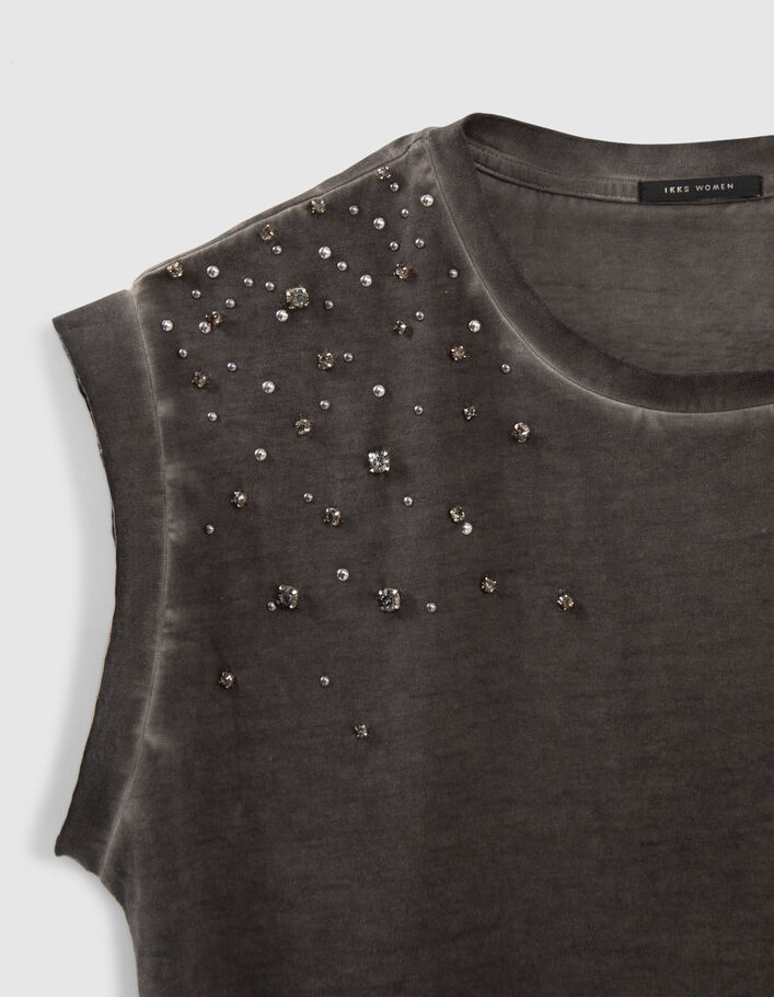 Gestreiftes kurzärmeliges T-Shirt - Schwarz/Weiß - Damen Gestreiftes kurzärmeliges T-Shirt - Schwarz/Weiß - Damen