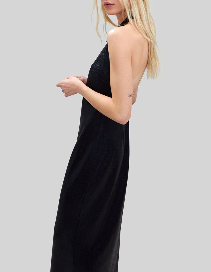 Pure Edition &ndash; Langes, schwarzes Damenkleid aus Lurex-5