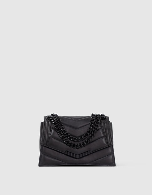 Women’s black quilted leather THE 1 Timeless bag Size M