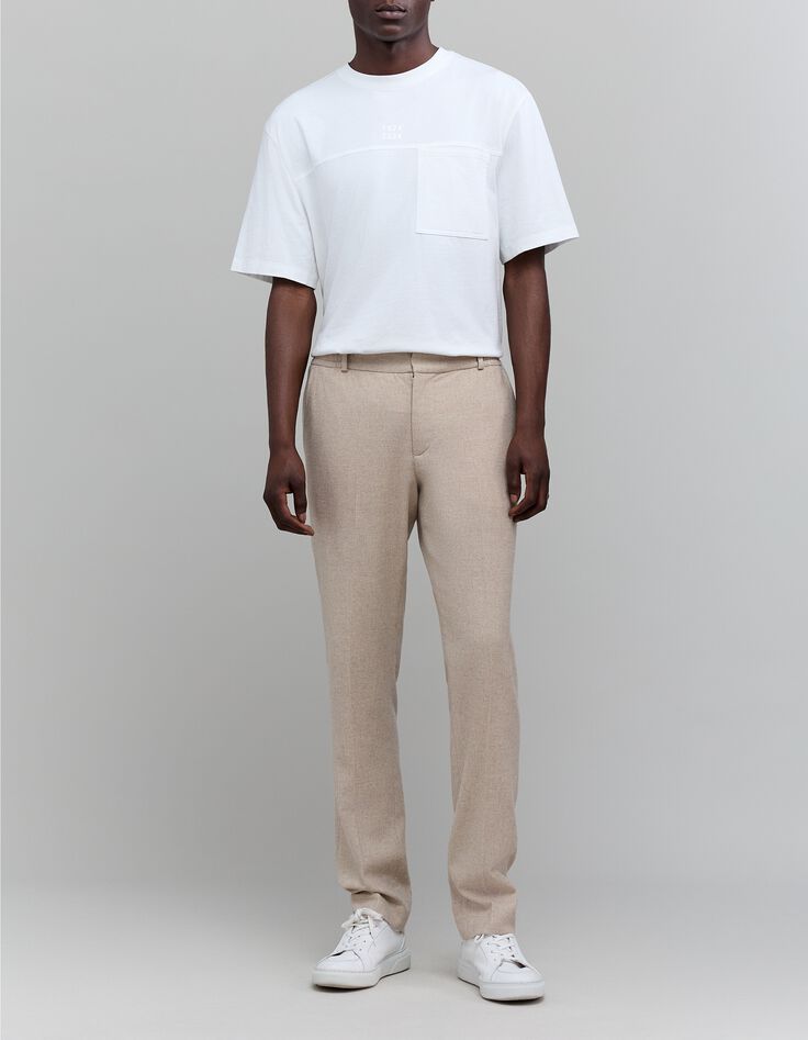 Jogpant naturel façon flanelle Homme-6 Jogpant naturel façon flanelle Homme-6