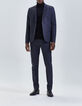 Marineblauwe blazer prince-de-galles TRAVEL SUIT Heren-5