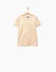 Camiseta dorada bordado Jolie et Adorable niña-2