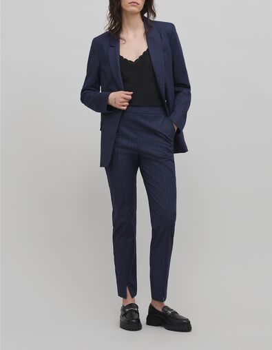 Damesjasje met tennisstreep in marineblauw - IKKS