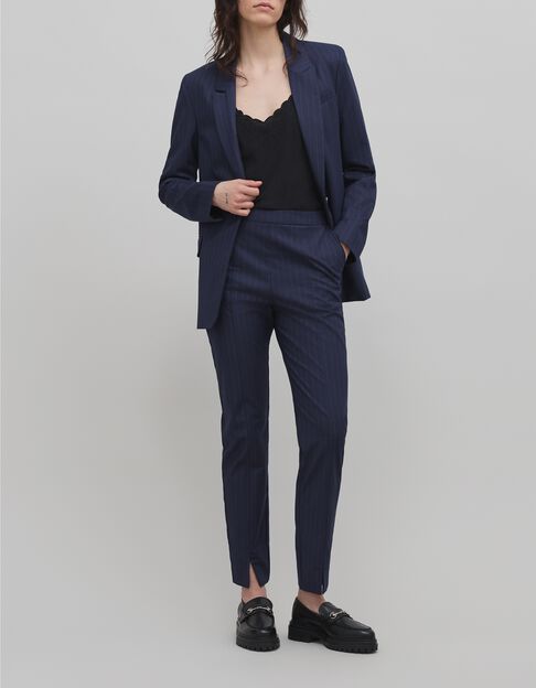 Damesjasje met tennisstreep in marineblauw - IKKS
