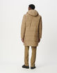 Lange beige pufferjas WATERPROOF Heren-4