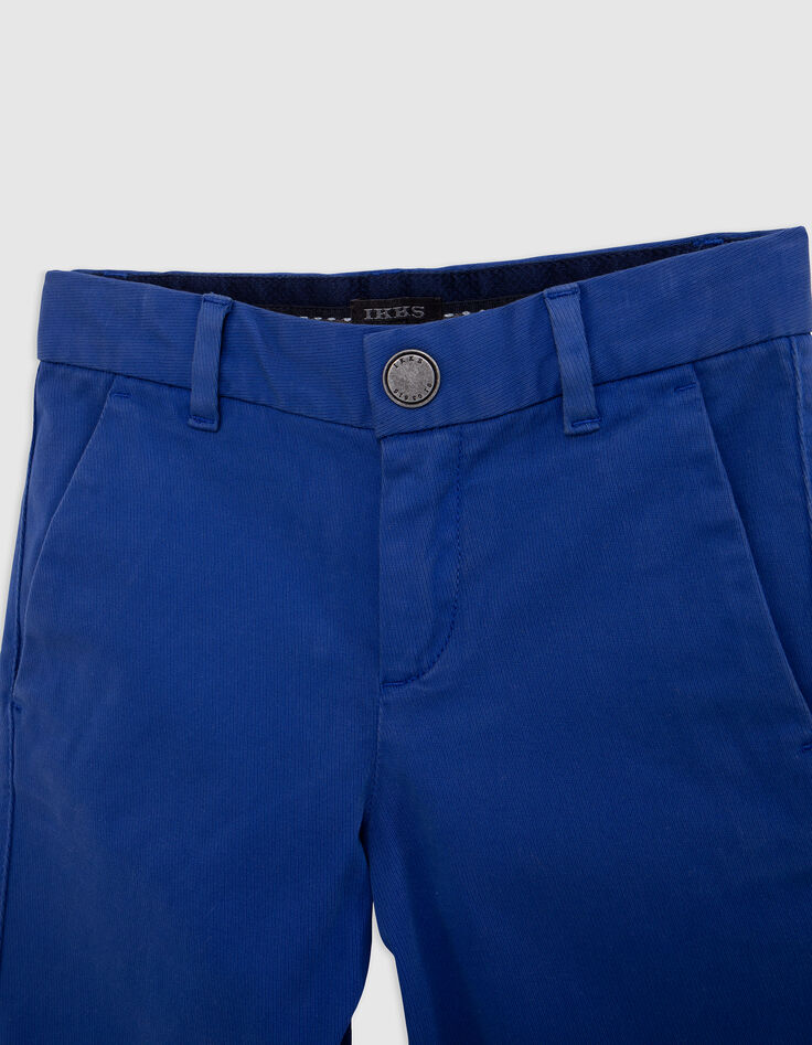 Blauwe CHINO bermuda voor jongens-2