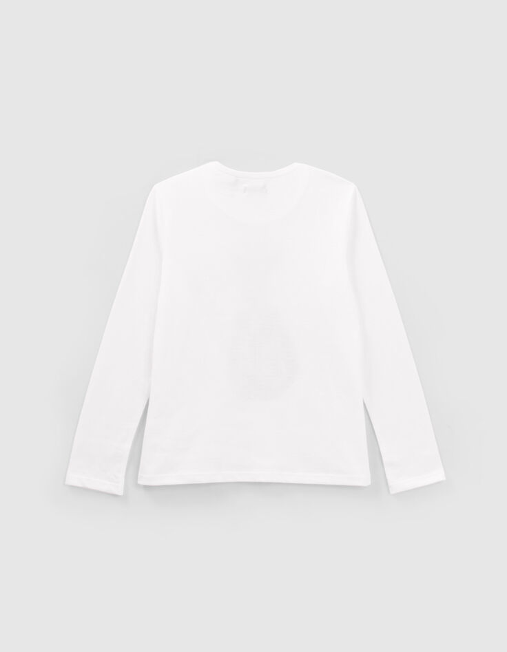 Camiseta blanco roto jirafa bailarinas ni&ntilde;a-4