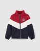 Parka 2-en-1 marine fourrée et doudoune color block garçon-4