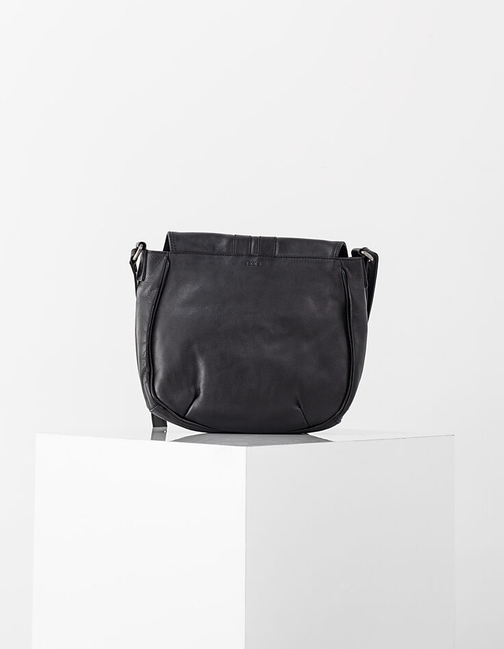 Bolso bandolera The Waiter cuero hebillas metal-3