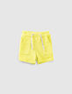 Yuzugelbe Sweatbermudas für Babyjungen -1