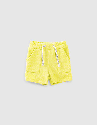 Yuzugelbe Sweatbermudas für Babyjungen  - IKKS