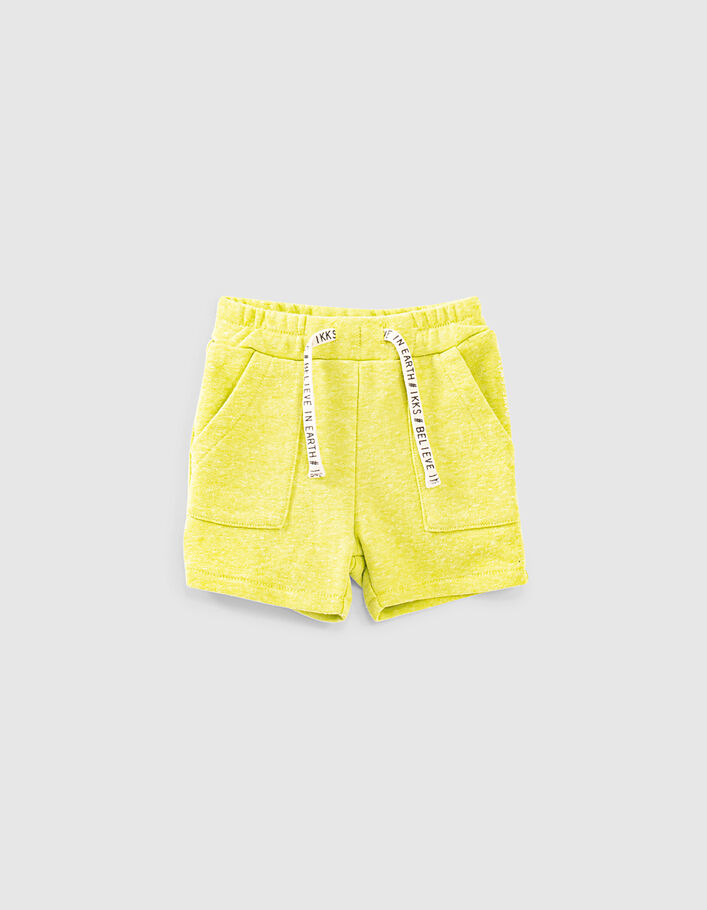 Baby boys' yuzu sweatshirt fabric Bermuda shorts  - IKKS