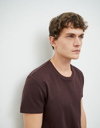 Dark Plum Herren-T-Shirt DRY FAST - IKKS