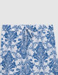 Dames LENZING™ ECOVERO™ blauwe broek met aardewerk print-5