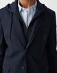 Veste marine avec parementure amovible Homme-6