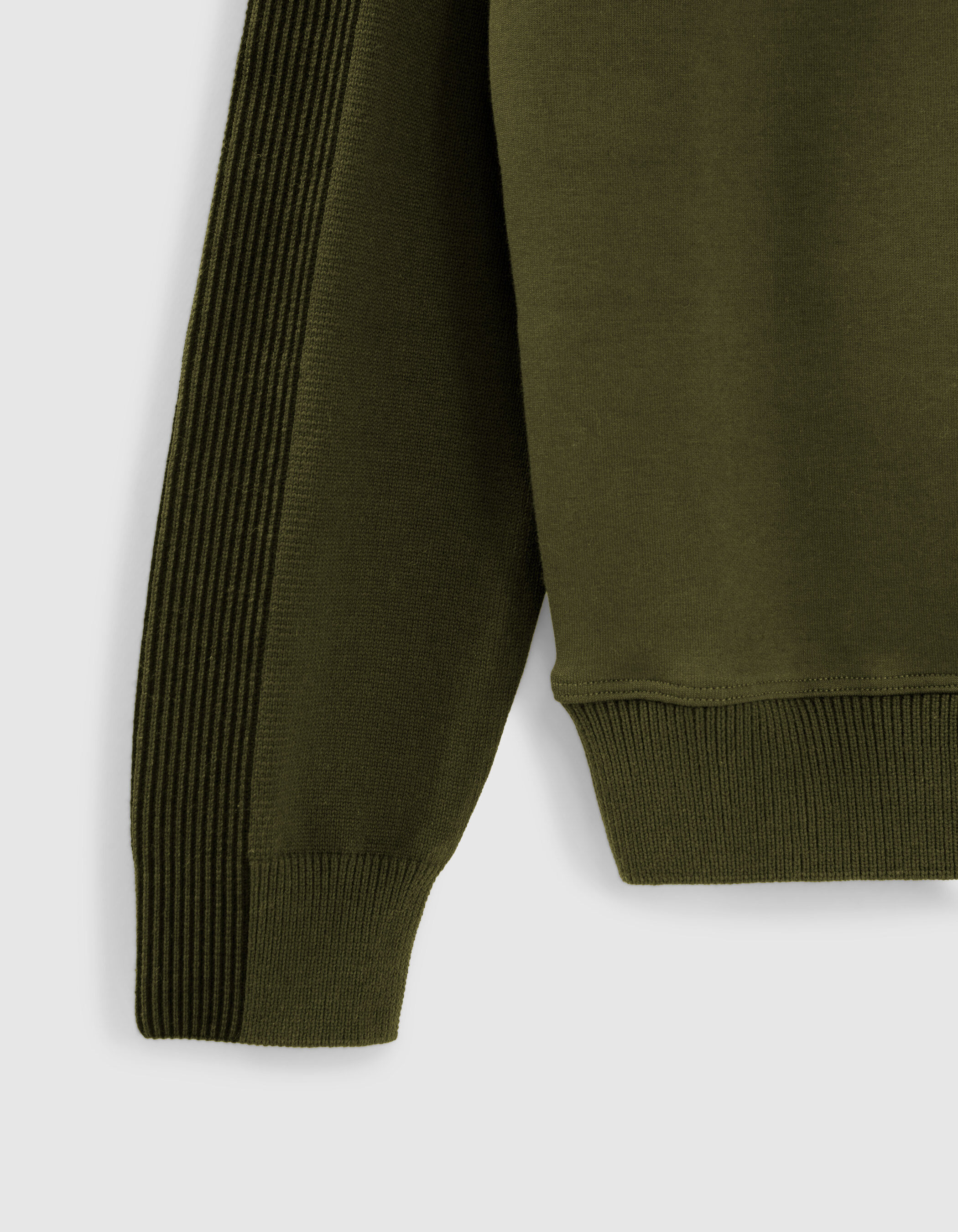 Rich I / LAYERED BLUSON KHAKI 新品 クーポン対象】kha:ki カーキ コットン レイヤード 長袖 プル